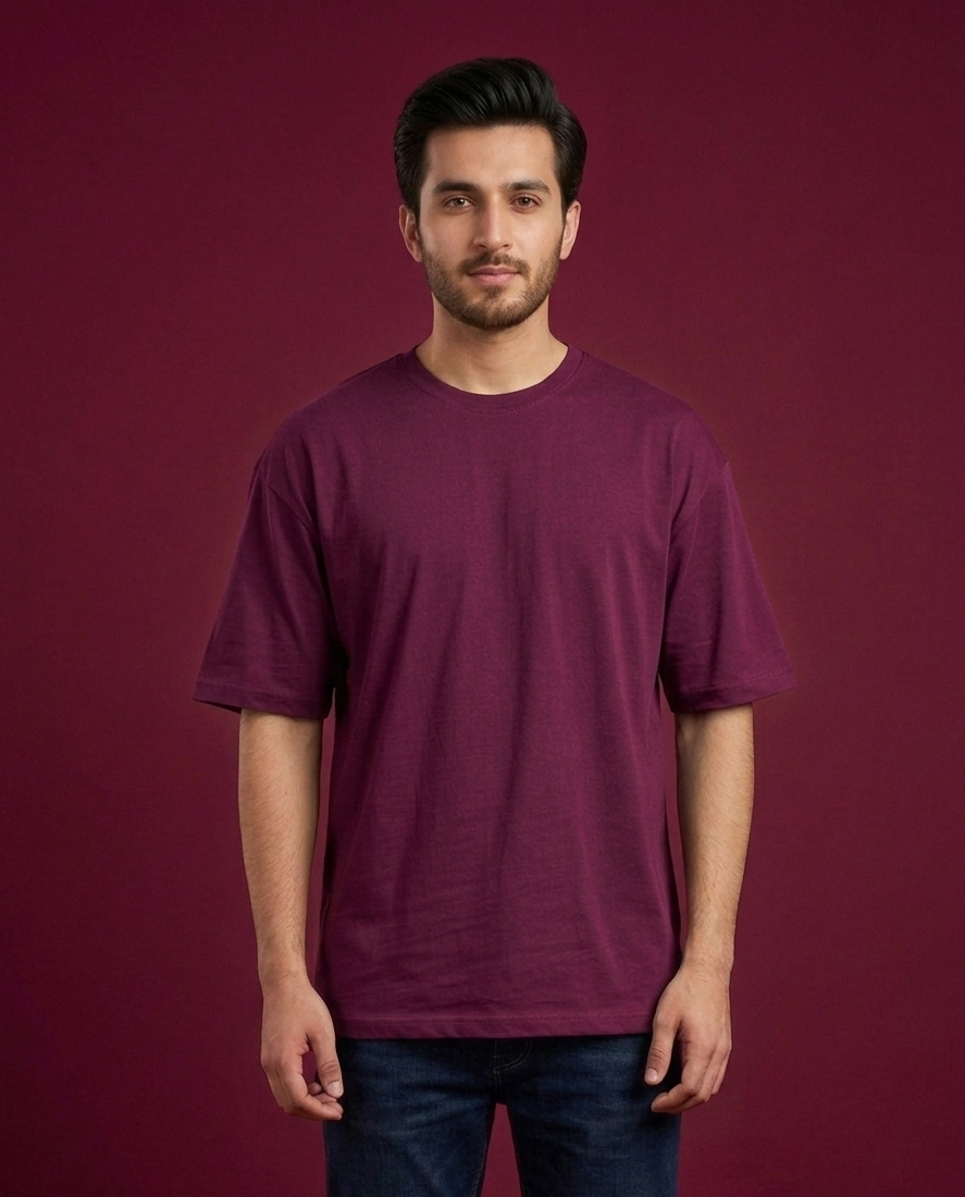 Maroon Oversized Tee