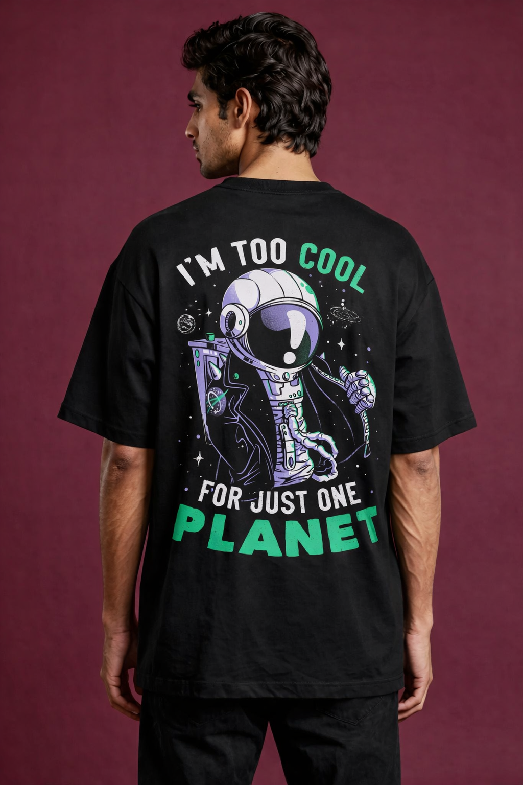 Cool Planet Oversized Tee
