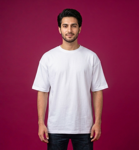 White Oversized Tee